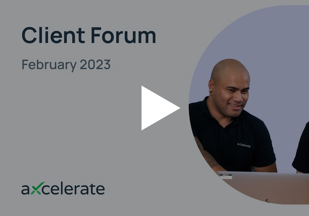 Axcelerate Feature aXcelerate Client Forums