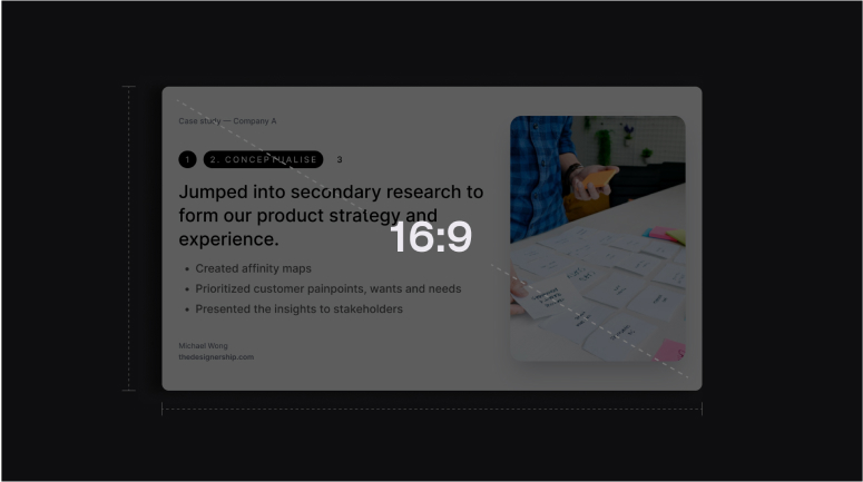 case study figma template Presentation-ready slides