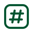 Hashtag icon