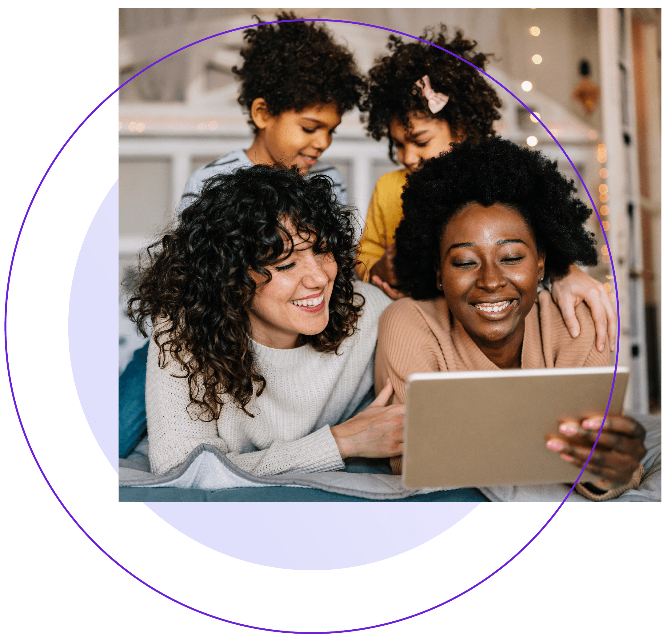 family-looking-at-crypto-on-tablet