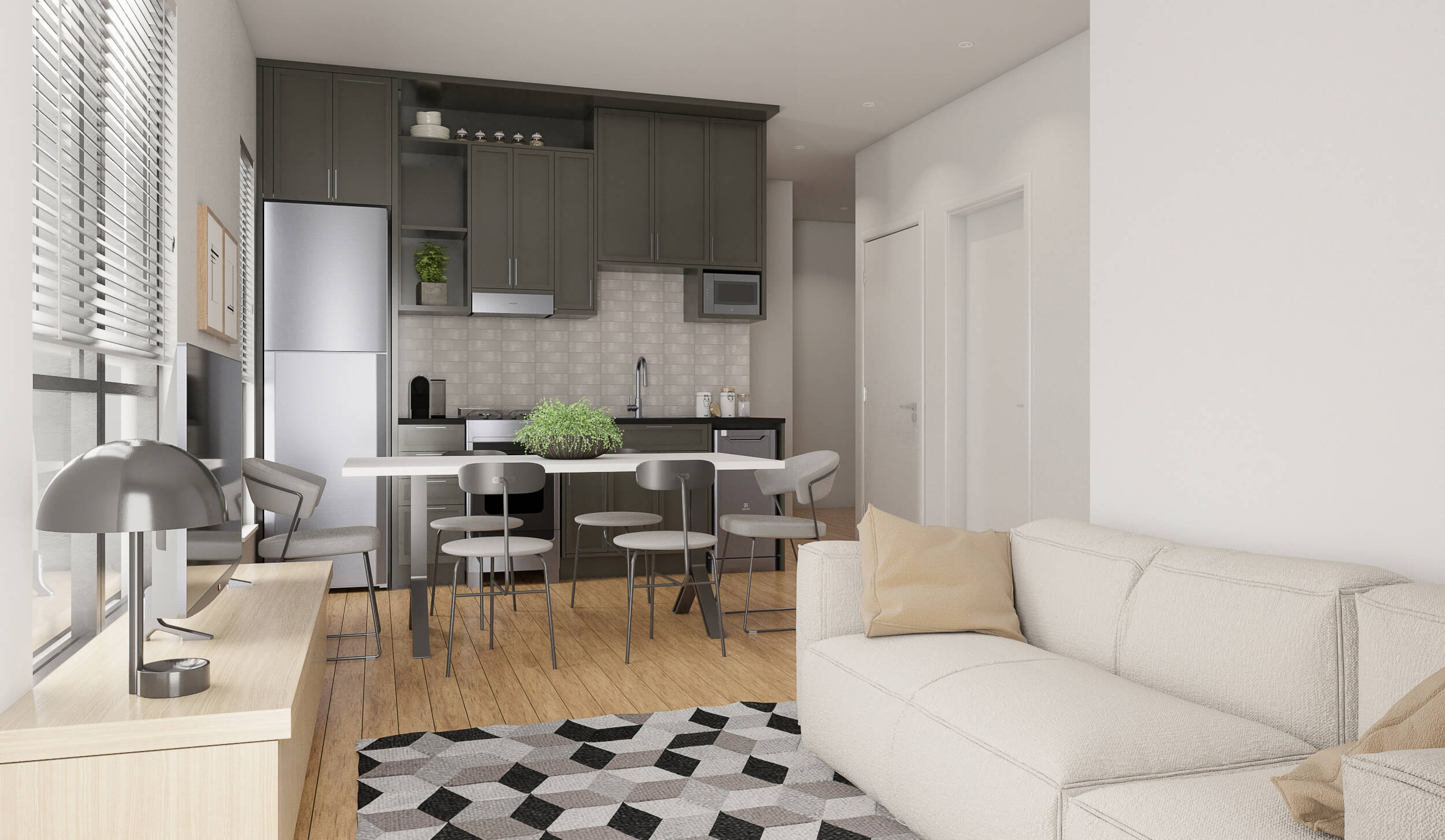 Illustration of Upscale Condos With Oracle Card Reading Services