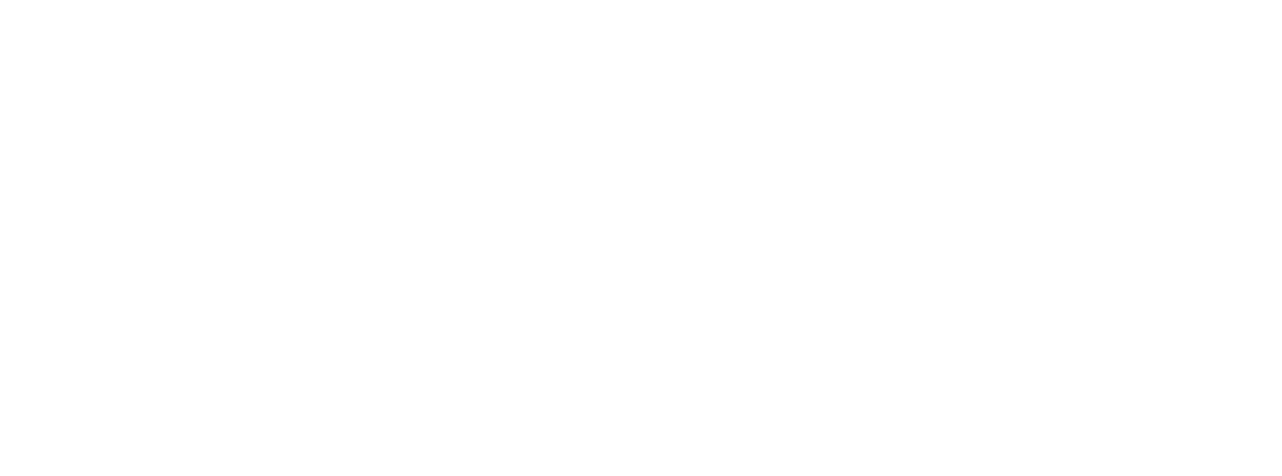 Sown To Grow logo featuring the company name to the right of a plant of three sprouting leaves, and an arch covering the growing plant. White logo version.