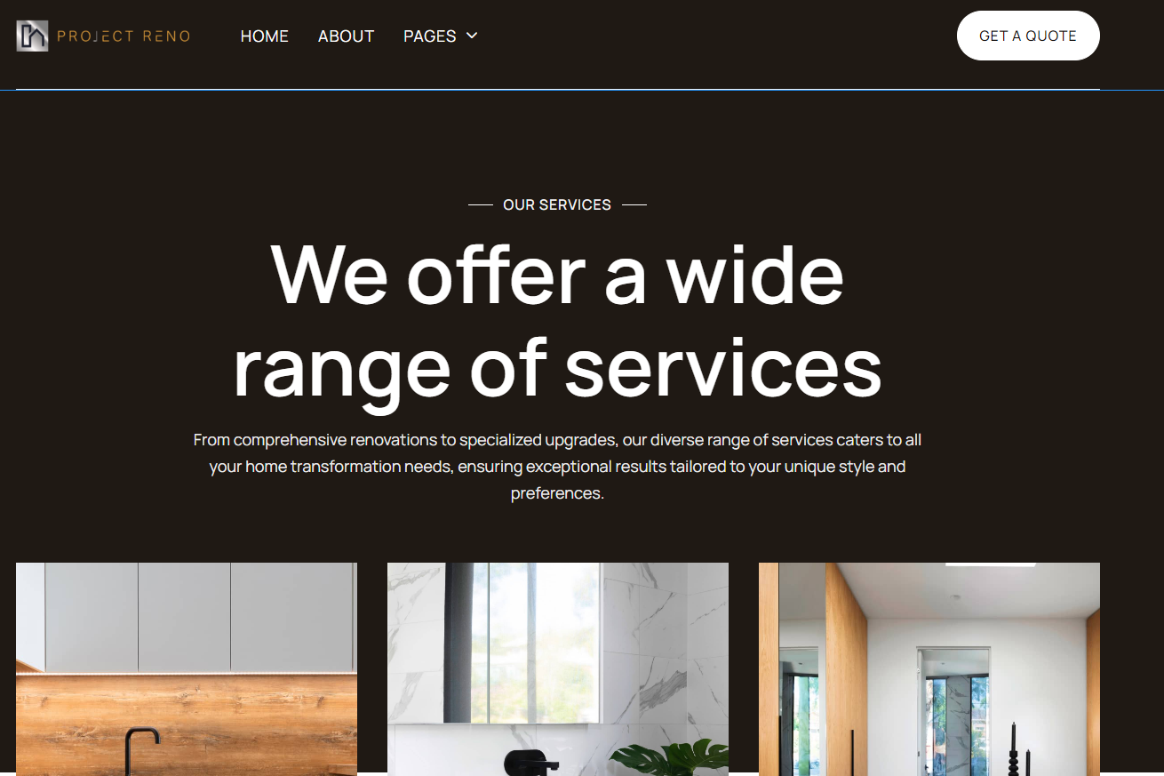 Services | Groupe Project Reno