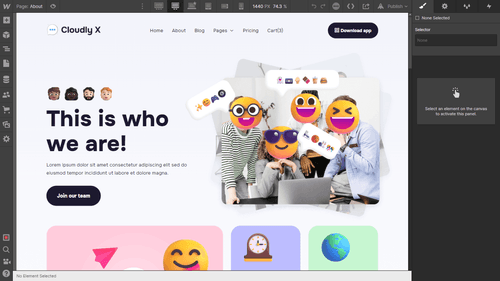 Static Content - Cloudly X Webflow Template