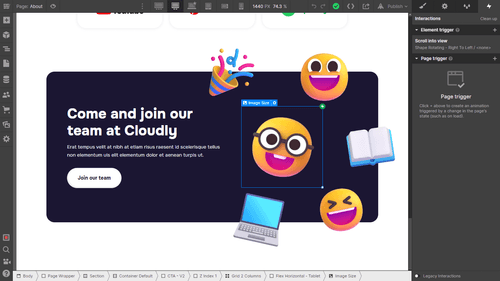 Animations - Cloudly X Webflow Template