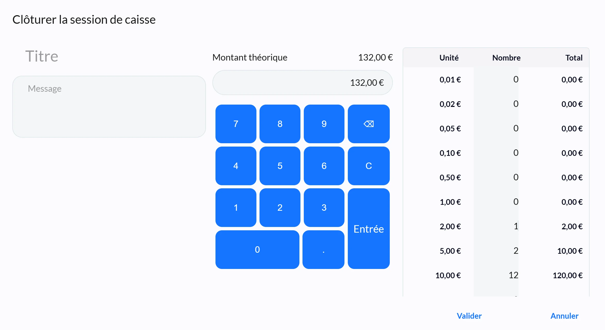 Clôturer une session de caisse Aide en ligne mybe