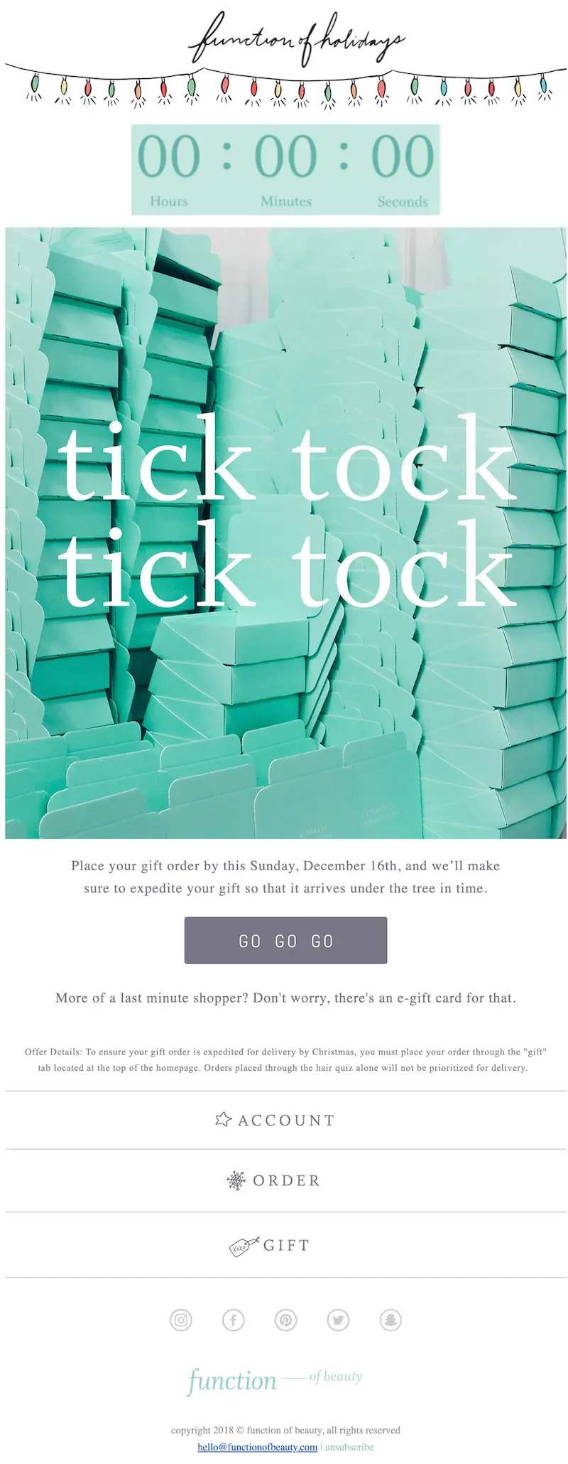 Christmas countdown timers