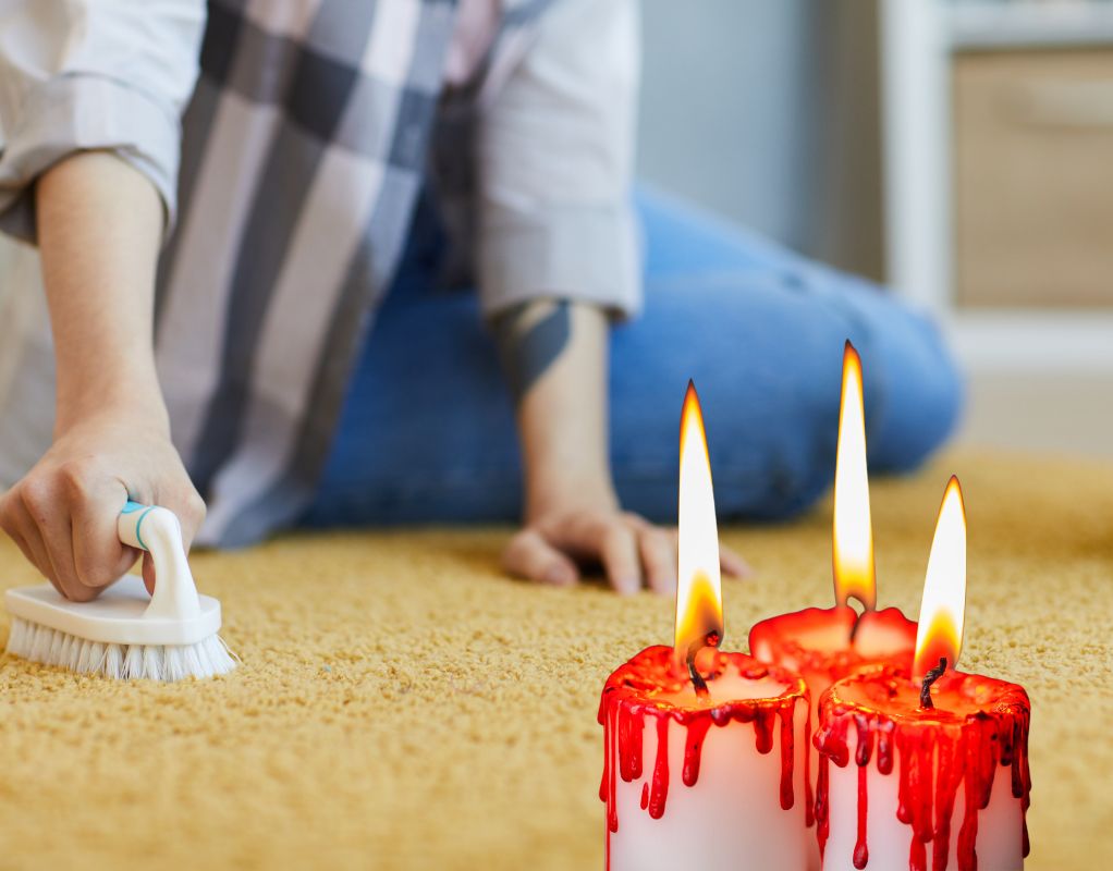 Remove Candle Wax from Carpet Tips