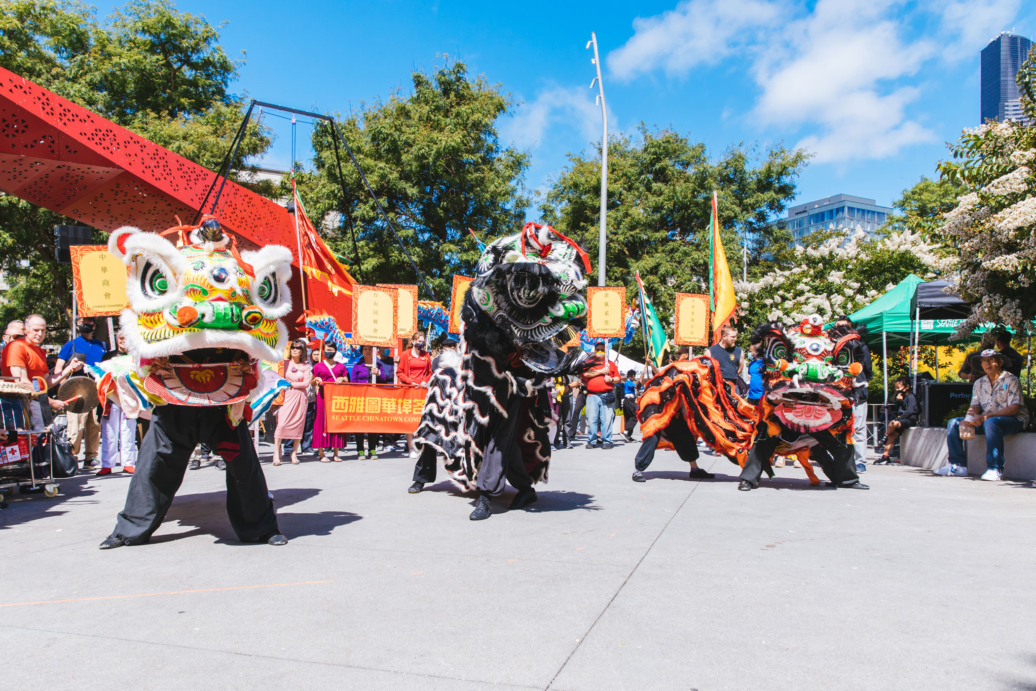 People in Dragon Costume