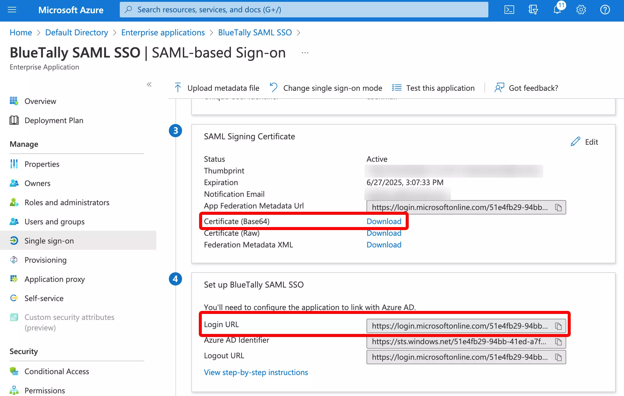 How To Setup Sso With Azure Active Directory Bluetally