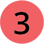 Number 3 inside red circle
