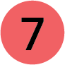 Number 7 inside red circle