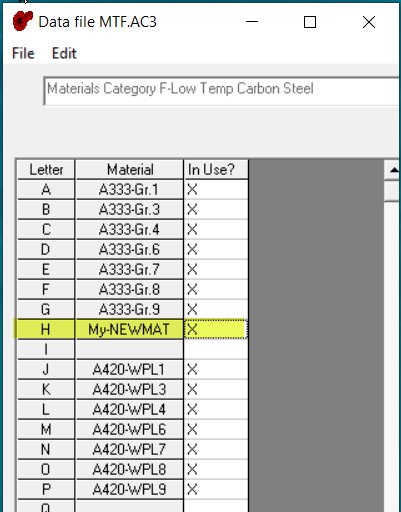 Adding a New Material - SpoolFab Piping Isometrics Drawing Software
