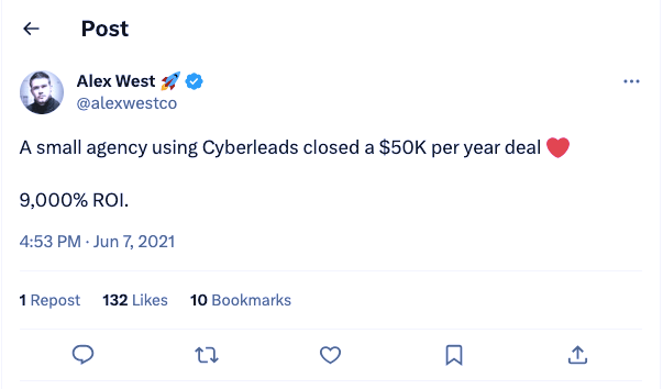 Cyberleads client wins