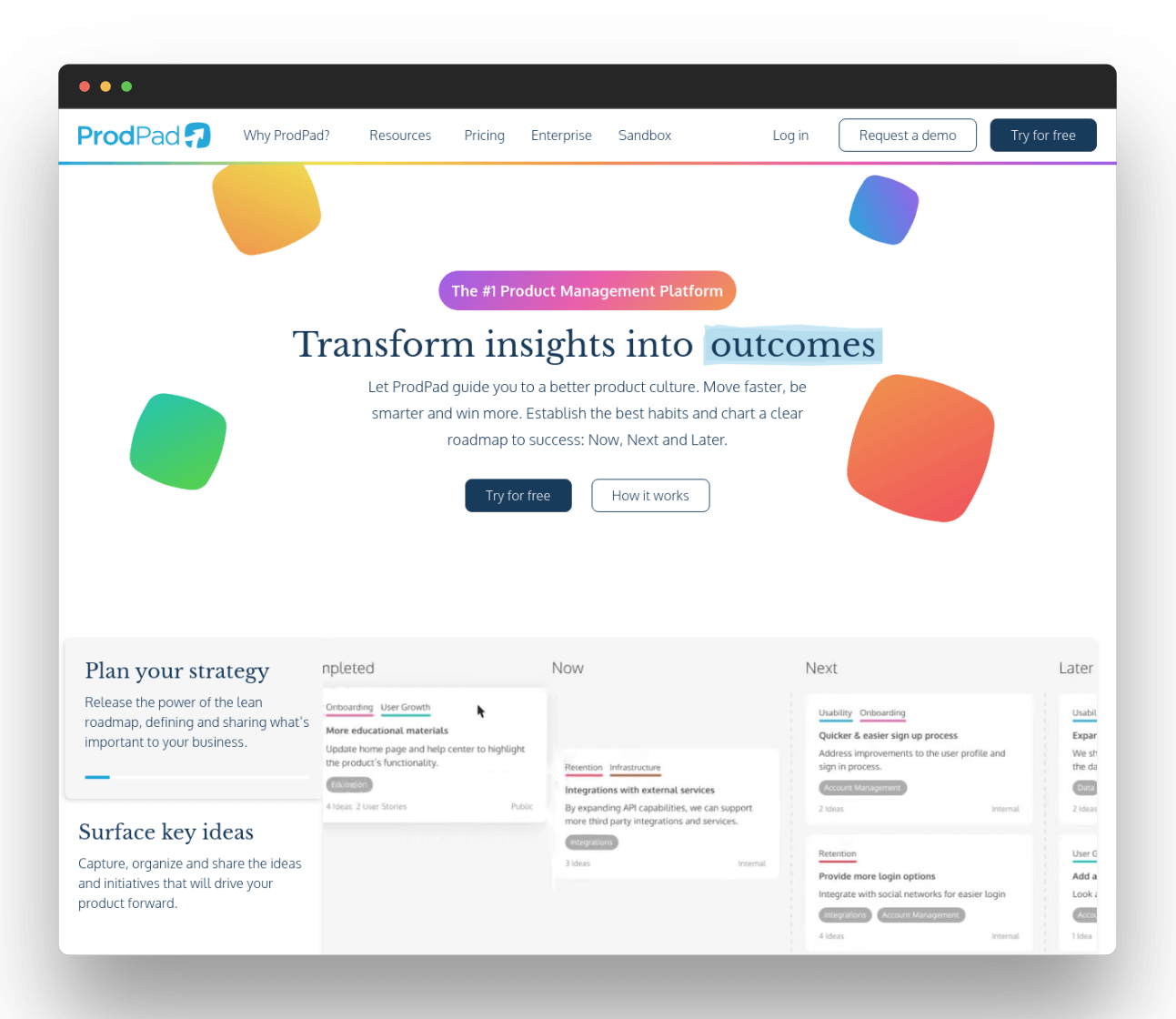 ProdPad Website