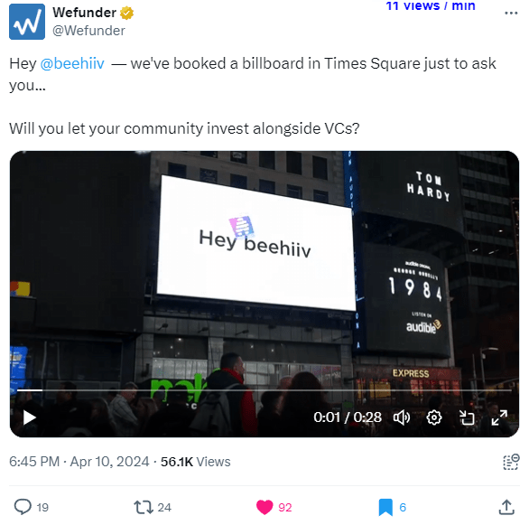 Wefunder Announcement