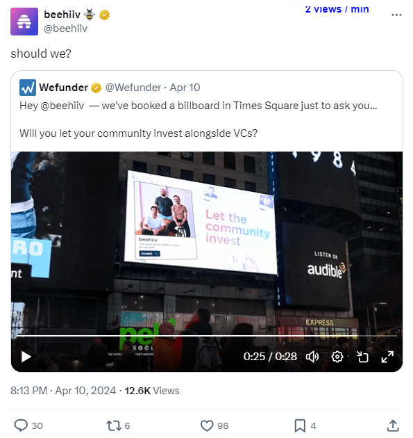 Beehiiv reply