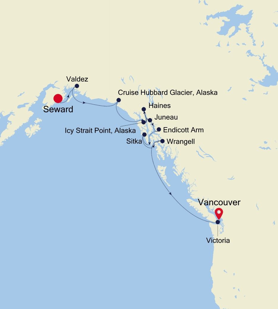 Seward (Anchorage to Vancouver Small Ship Travel