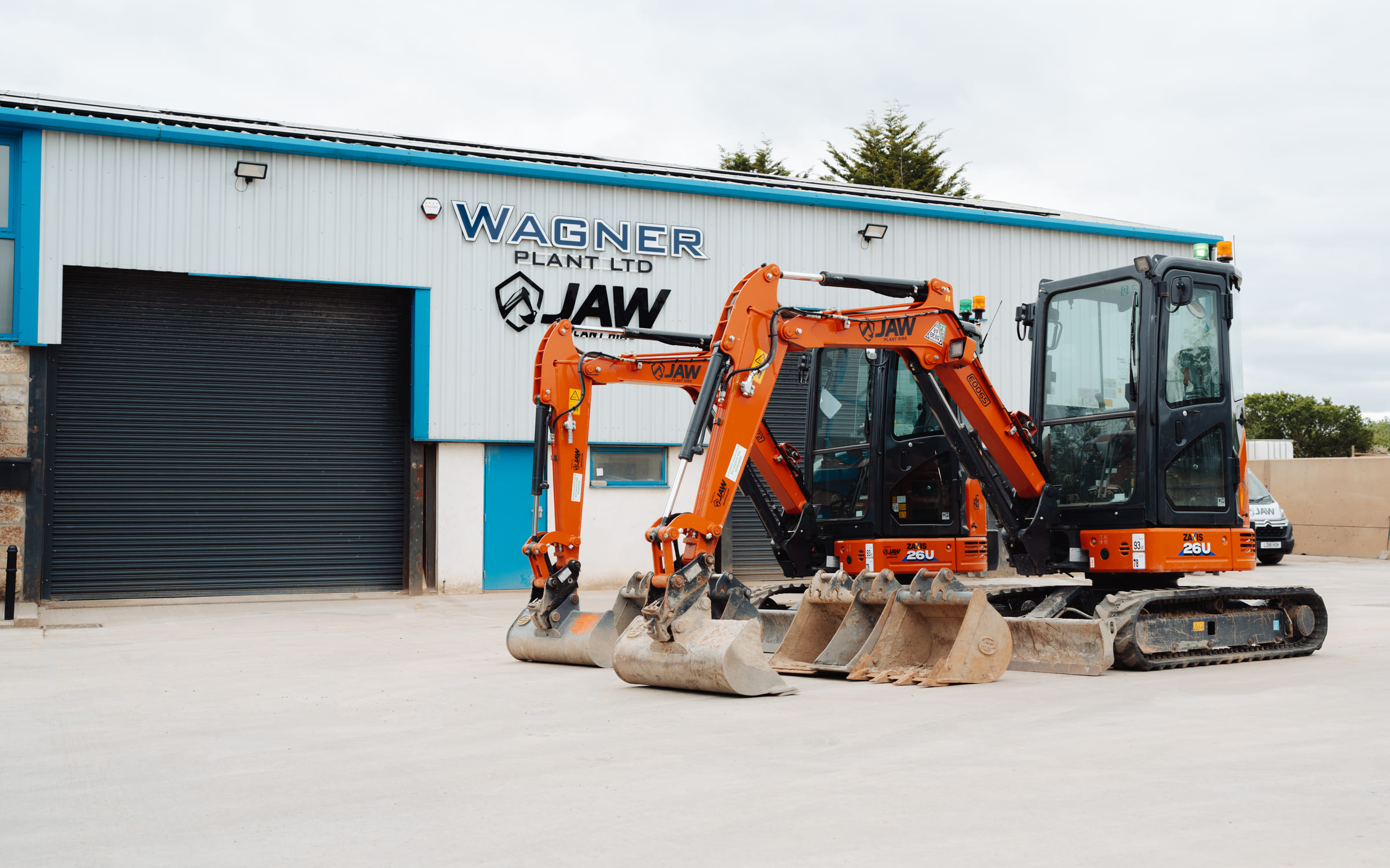 For Hire Miniexcavators with JAW Hire