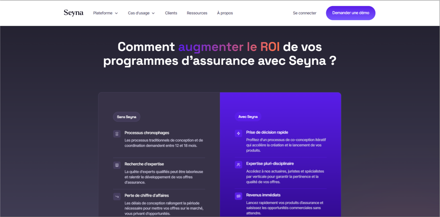 Vue plein écran du site Webflow créé lors de ce projet.