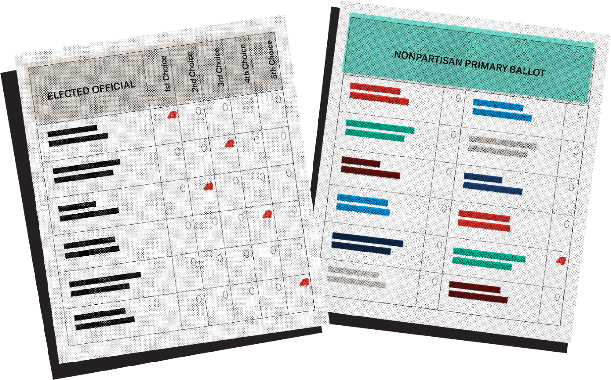 Aalto mobile app UI with two home listings and a title at the top saying 12 new matches