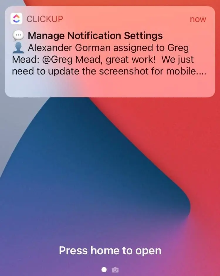 How do notifications look like on mobile