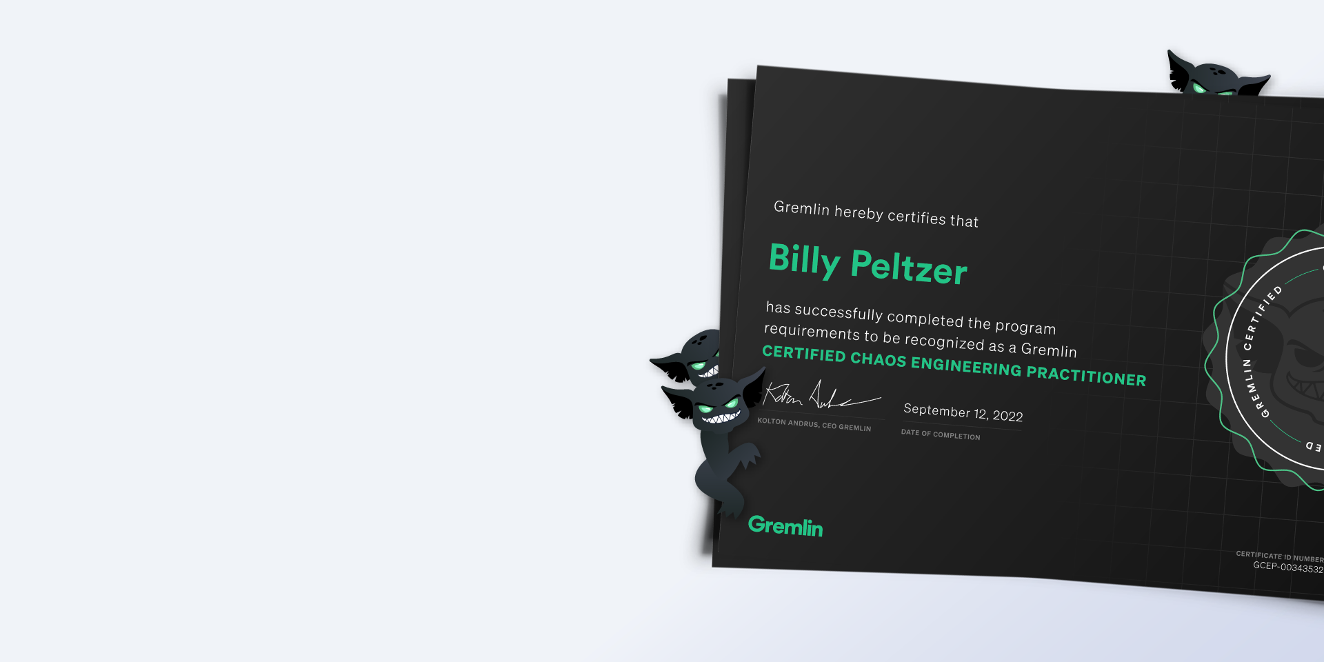 Announcing the Gremlin Chaos Engineering Practitioner Certificate Program