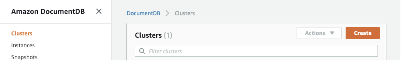 documentdb create cluster