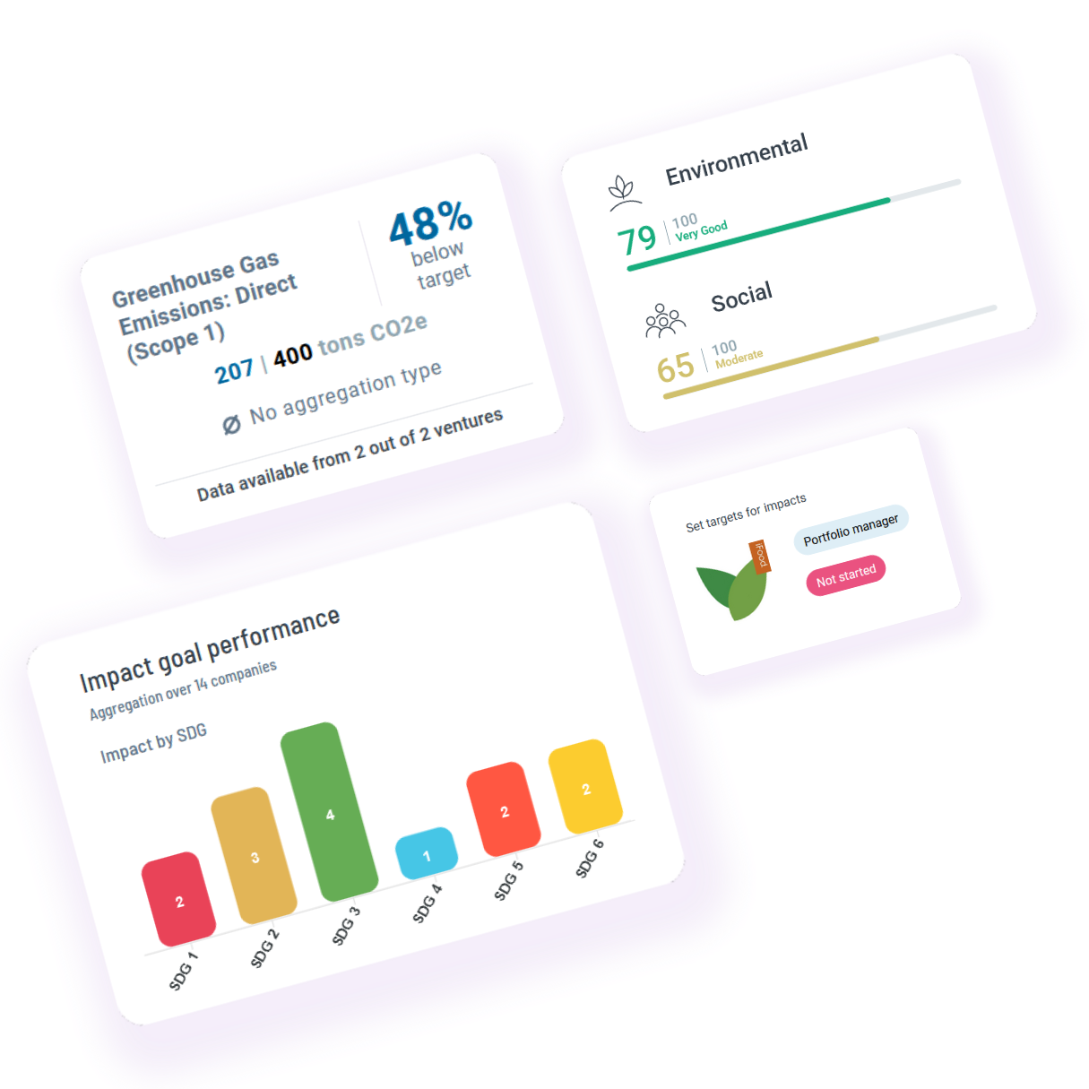 A collage showcasing the software product