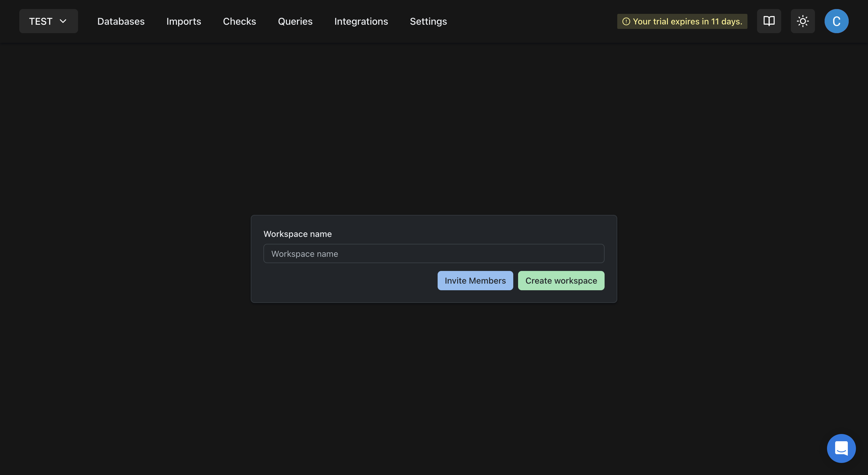Create a New Workspace in Dropbase