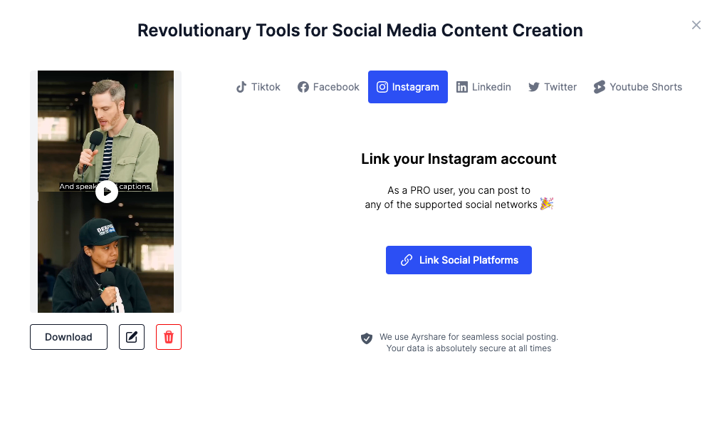 share-YouTube-video-on-Instagram-with-vidyoai-one-click-scheduling