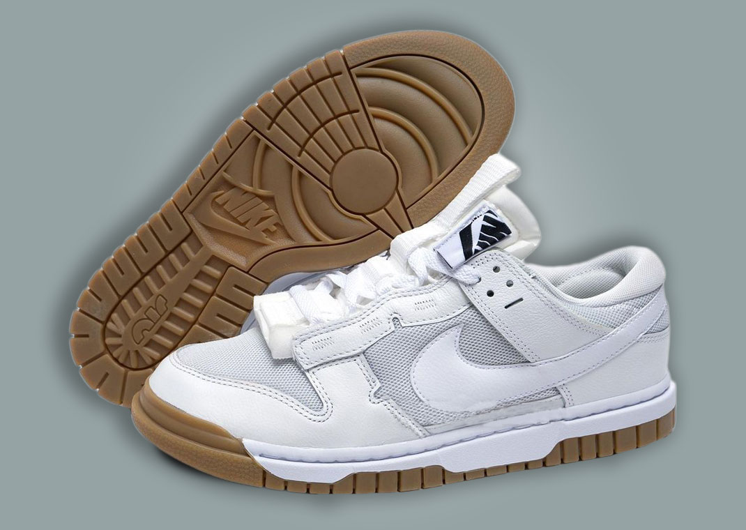 Nike's Dunk Low Remastered White Gum Is A Deconstructed Dream