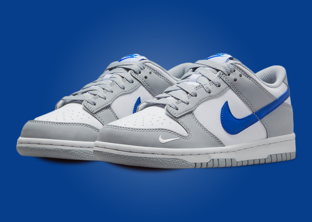 This Nike Dunk Low Features Mini Swoosh Details And A Wolf Grey Color Scheme Sneaker News