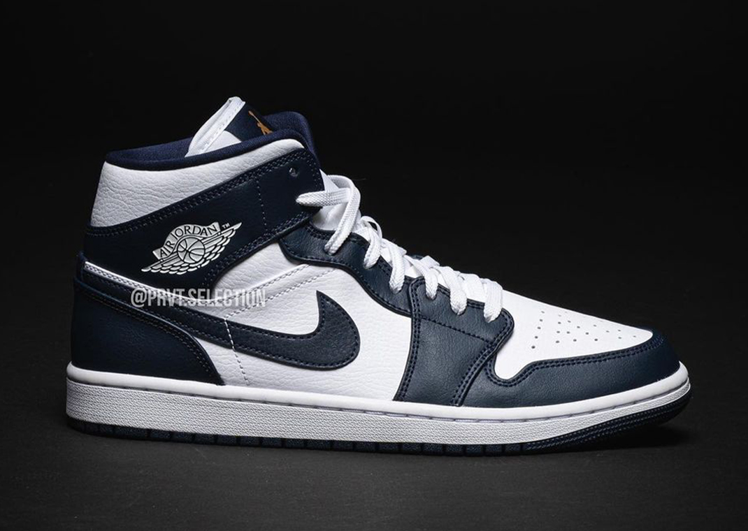 jordan 1 mid gold obsidian