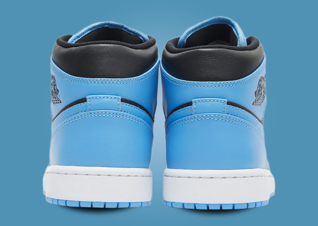 The Air Jordan 1 Mid University Blue Black Comes In Full Family Sizing ...