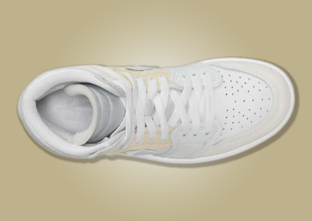 The Women's Air Jordan 1 MM High Pure Platinum Coconut Milk Releases