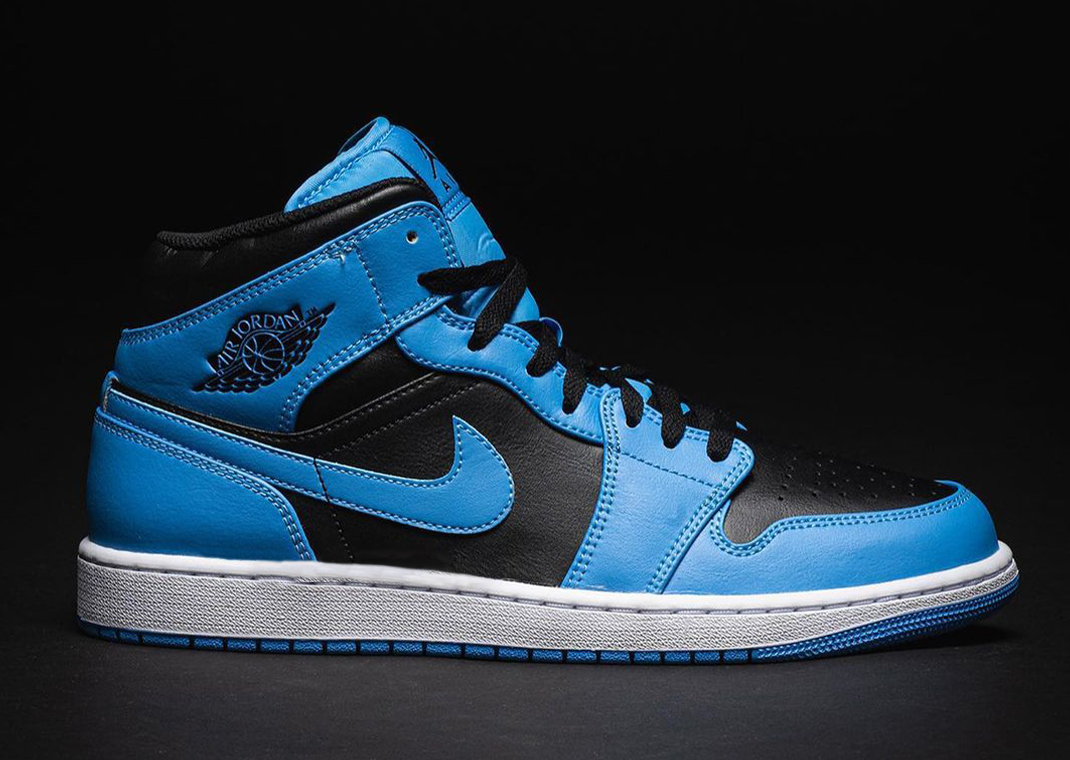 The Air Jordan 1 Mid University Blue Black Comes In Full Family Sizing ...