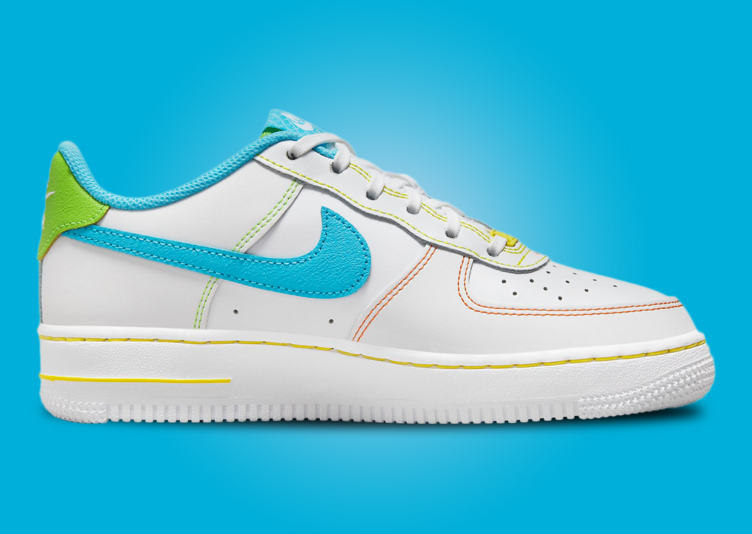 nike air force 1 low green stitch