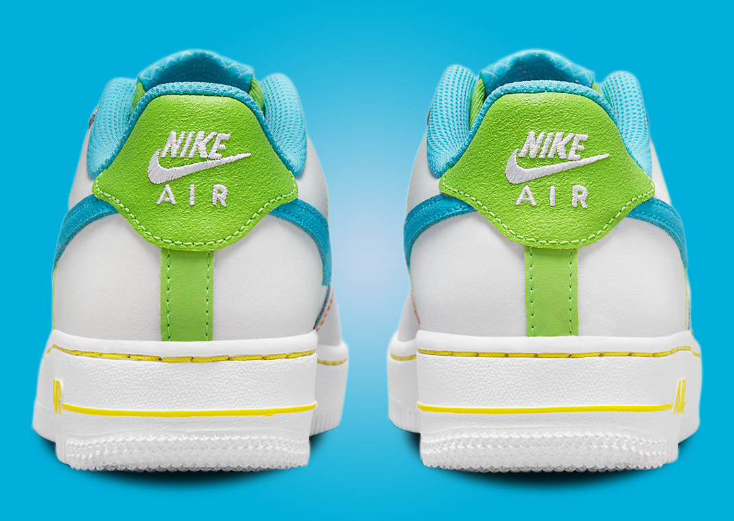 nike air force 1 low green stitch