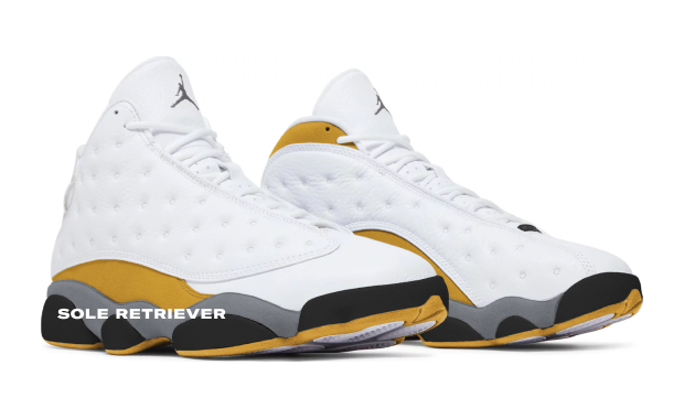 jordan 13 yellow and white