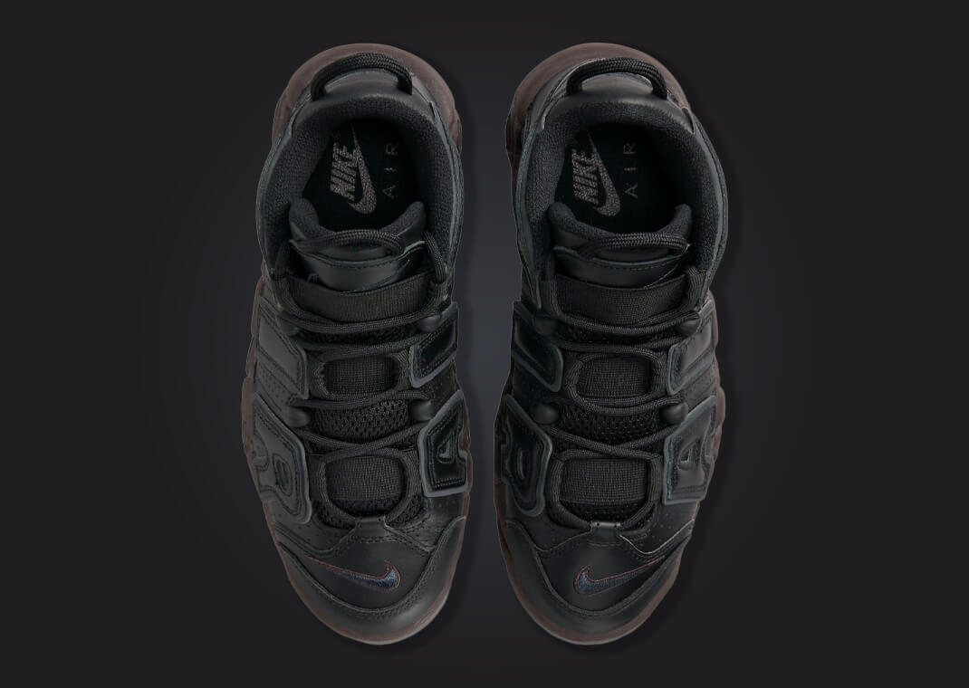 nike air uptempo black and red release date