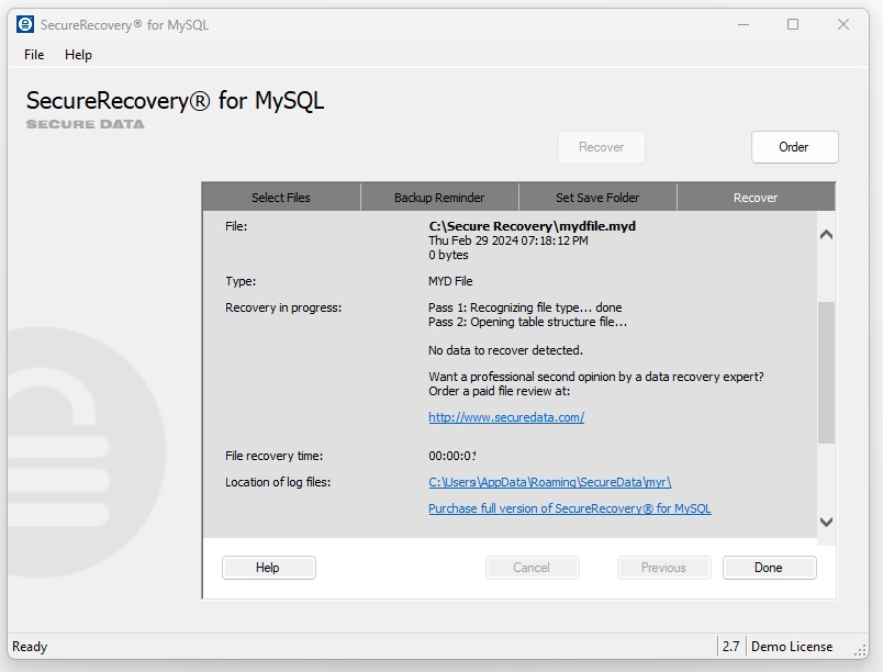 MySQL File Repair - Repair Corrupted Databases