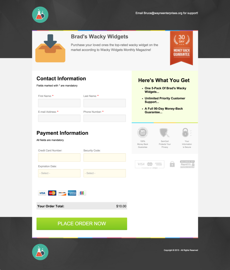 SamCart Checkout Without Billing