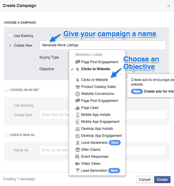 Creating Your First Real Estate Facebook Ad Campaign [Step-by-Step ...