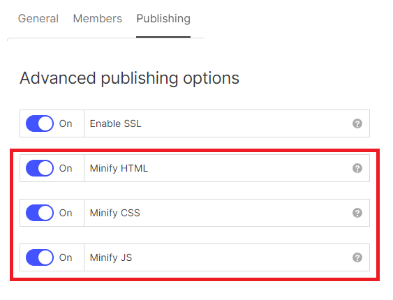 Minifying code for page speed in Webflow