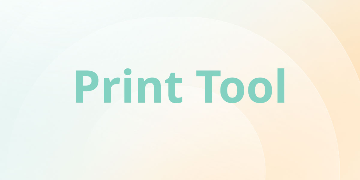 Exploration of the Print Tool Assessment