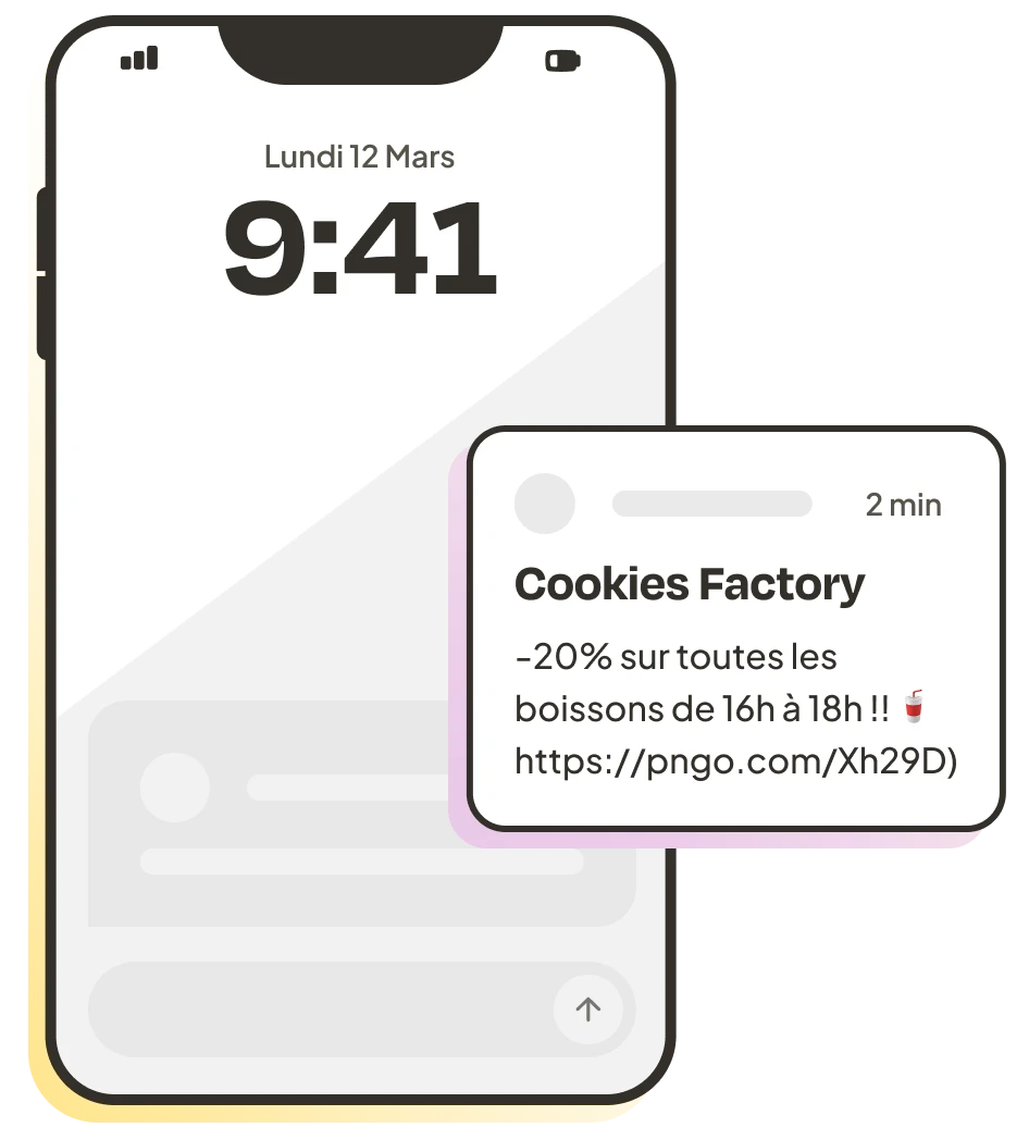 Mockup tracking sms