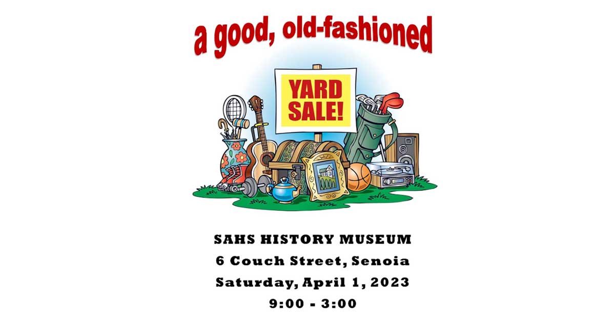 Annual Yard Sale The Senoia Area Historical Society SAHS News