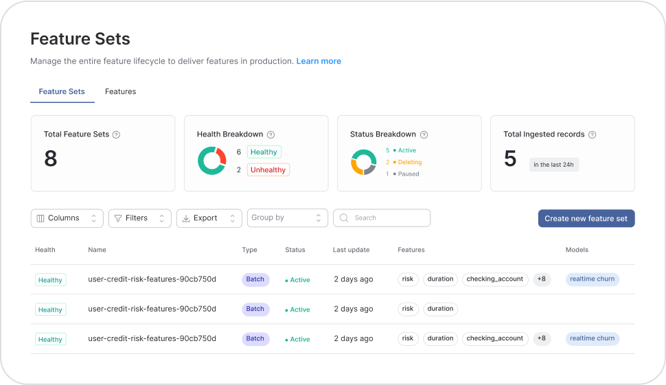 Integrate seamlessly with Feature Store