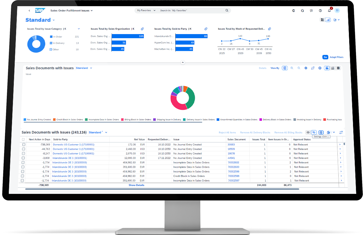 SAPVista S/4HANA practice image